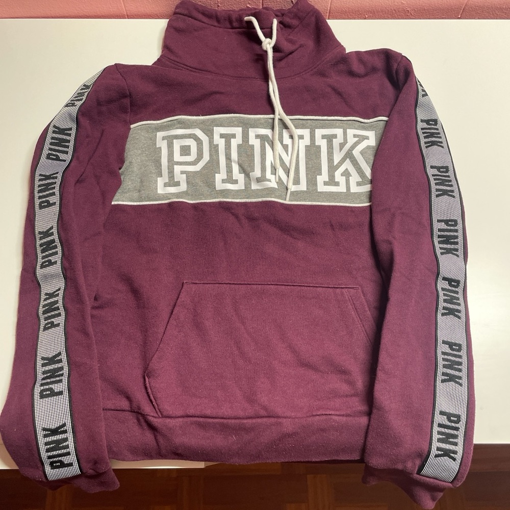 burgundy PINK hoodie